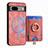 Soft Silicone Gel Leather Snap On Case Cover SD1 for Google Pixel 7a 5G Pink