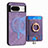Soft Silicone Gel Leather Snap On Case Cover SD1 for Google Pixel 8 5G Clove Purple