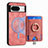 Soft Silicone Gel Leather Snap On Case Cover SD1 for Google Pixel 8 5G Pink