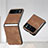 Soft Silicone Gel Leather Snap On Case Cover SD1 for Motorola Moto Razr 40 5G