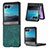 Soft Silicone Gel Leather Snap On Case Cover SD1 for Motorola Moto Razr 40 Ultra 5G