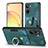 Soft Silicone Gel Leather Snap On Case Cover SD1 for Realme 10 4G Green