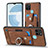 Soft Silicone Gel Leather Snap On Case Cover SD1 for Realme C25Y India