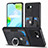 Soft Silicone Gel Leather Snap On Case Cover SD1 for Realme C30s Black