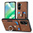 Soft Silicone Gel Leather Snap On Case Cover SD1 for Realme C33 (2023)