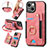 Soft Silicone Gel Leather Snap On Case Cover SD12 for Apple iPhone 15