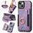 Soft Silicone Gel Leather Snap On Case Cover SD12 for Apple iPhone 15