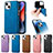 Soft Silicone Gel Leather Snap On Case Cover SD13 for Apple iPhone 14