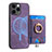 Soft Silicone Gel Leather Snap On Case Cover SD17 for Apple iPhone 15 Pro Max
