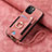 Soft Silicone Gel Leather Snap On Case Cover SD2 for Apple iPhone 13 Pro Pink