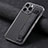 Soft Silicone Gel Leather Snap On Case Cover SD2 for Apple iPhone 14 Pro Black