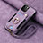 Soft Silicone Gel Leather Snap On Case Cover SD2 for Apple iPhone 16 Pro Clove Purple