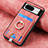 Soft Silicone Gel Leather Snap On Case Cover SD2 for Google Pixel 8 5G Pink
