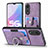 Soft Silicone Gel Leather Snap On Case Cover SD2 for Oppo A58 5G