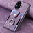 Soft Silicone Gel Leather Snap On Case Cover SD2 for Realme Narzo N55 Clove Purple