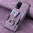 Soft Silicone Gel Leather Snap On Case Cover SD2 for Realme Q3 5G Clove Purple