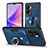 Soft Silicone Gel Leather Snap On Case Cover SD2 for Realme V23 5G Blue