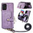 Soft Silicone Gel Leather Snap On Case Cover SD2 for Samsung Galaxy A32 5G Clove Purple