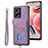 Soft Silicone Gel Leather Snap On Case Cover SD2 for Xiaomi Redmi Note 12 4G Clove Purple