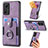 Soft Silicone Gel Leather Snap On Case Cover SD2 for Xiaomi Redmi Note 12S Clove Purple