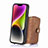 Soft Silicone Gel Leather Snap On Case Cover SD3 for Apple iPhone 13