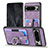 Soft Silicone Gel Leather Snap On Case Cover SD3 for Google Pixel 8 Pro 5G Purple