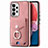 Soft Silicone Gel Leather Snap On Case Cover SD3 for Samsung Galaxy A13 4G Pink