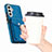 Soft Silicone Gel Leather Snap On Case Cover SD3 for Samsung Galaxy A14 4G