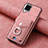 Soft Silicone Gel Leather Snap On Case Cover SD3 for Samsung Galaxy A22 4G Pink