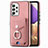 Soft Silicone Gel Leather Snap On Case Cover SD3 for Samsung Galaxy A32 5G Pink