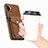 Soft Silicone Gel Leather Snap On Case Cover SD3 for Samsung Galaxy M04