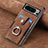 Soft Silicone Gel Leather Snap On Case Cover SD4 for Google Pixel 8 Pro 5G Brown