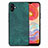 Soft Silicone Gel Leather Snap On Case Cover SD4 for Samsung Galaxy A04 4G Green