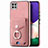 Soft Silicone Gel Leather Snap On Case Cover SD4 for Samsung Galaxy A22 5G Pink