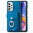 Soft Silicone Gel Leather Snap On Case Cover SD4 for Samsung Galaxy A23 5G Blue