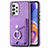 Soft Silicone Gel Leather Snap On Case Cover SD4 for Samsung Galaxy A23 5G Purple