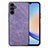 Soft Silicone Gel Leather Snap On Case Cover SD4 for Samsung Galaxy A34 5G Clove Purple