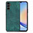 Soft Silicone Gel Leather Snap On Case Cover SD4 for Samsung Galaxy A34 5G Green