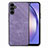 Soft Silicone Gel Leather Snap On Case Cover SD4 for Samsung Galaxy A54 5G Clove Purple