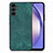 Soft Silicone Gel Leather Snap On Case Cover SD4 for Samsung Galaxy A54 5G Green