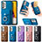 Soft Silicone Gel Leather Snap On Case Cover SD4 for Samsung Galaxy A72 5G