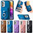 Soft Silicone Gel Leather Snap On Case Cover SD4 for Samsung Galaxy A73 5G