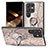 Soft Silicone Gel Leather Snap On Case Cover SD4 for Samsung Galaxy S24 Ultra 5G Khaki