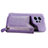 Soft Silicone Gel Leather Snap On Case Cover SD4 for Xiaomi Redmi Note 12 4G Purple