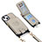 Soft Silicone Gel Leather Snap On Case Cover SD5 for Apple iPhone 13 Gray