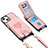 Soft Silicone Gel Leather Snap On Case Cover SD5 for Apple iPhone 14 Pink