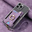 Soft Silicone Gel Leather Snap On Case Cover SD5 for Apple iPhone 14 Pro Max Purple
