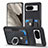 Soft Silicone Gel Leather Snap On Case Cover SD5 for Google Pixel 8 5G Black