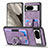 Soft Silicone Gel Leather Snap On Case Cover SD5 for Google Pixel 8 5G Purple