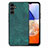 Soft Silicone Gel Leather Snap On Case Cover SD5 for Samsung Galaxy A14 4G Green